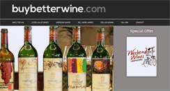 Desktop Screenshot of buybetterwine.com